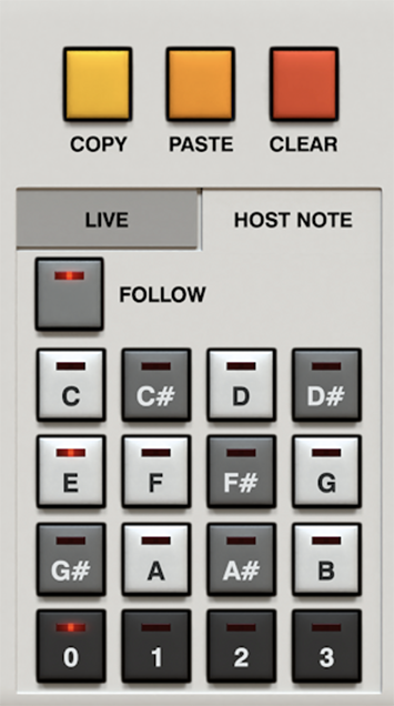 Handle your midi sequences through the intuitive panel Phoscyon provides in its UI